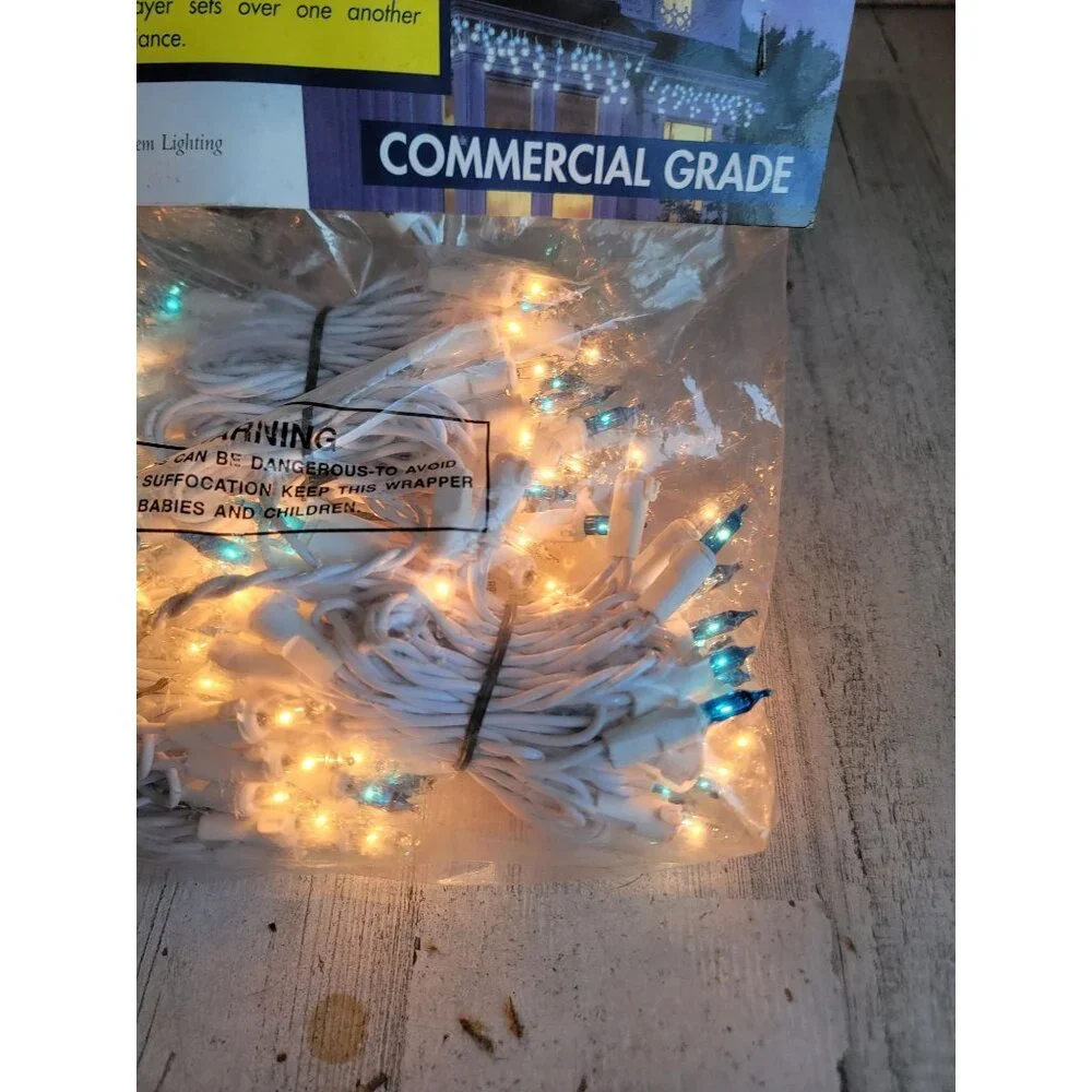 Blue 150 ice icicle light home decor xmas hanging‎